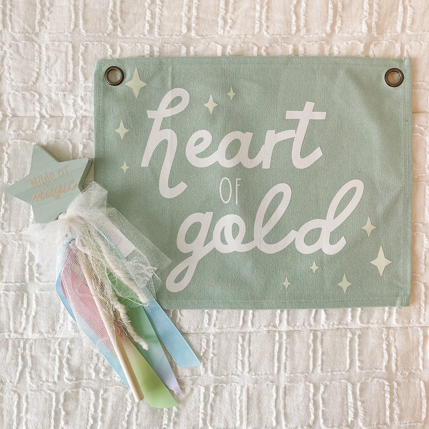 Heart of Gold Midi Canvas Banner